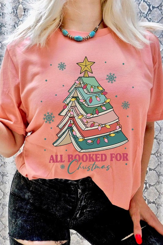 All Booked For Christmas Tee