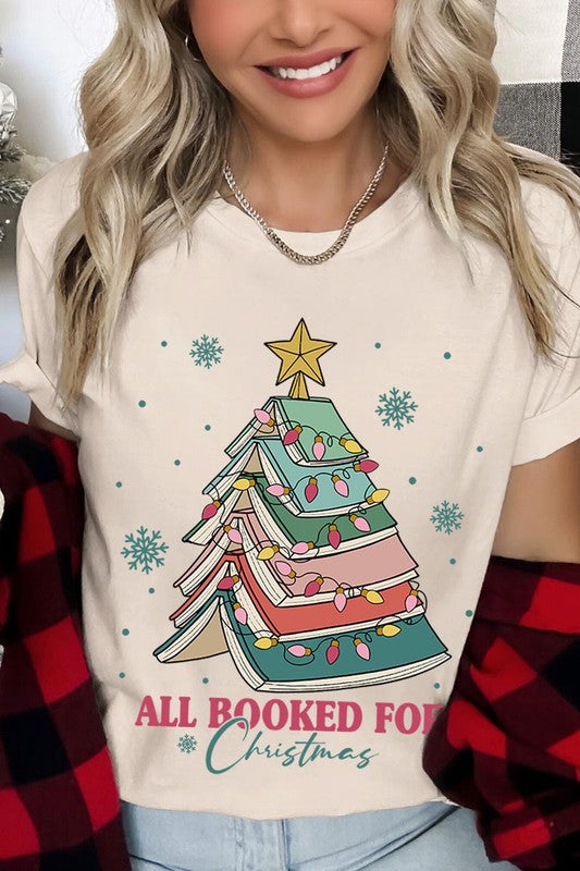 All Booked For Christmas Tee