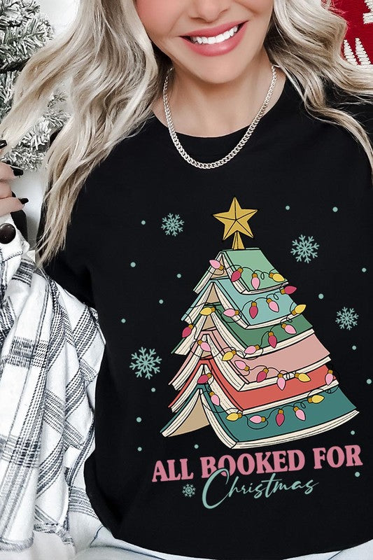 All Booked For Christmas Tee