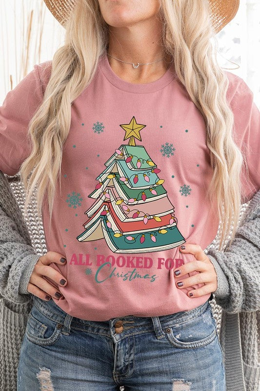 All Booked For Christmas Tee