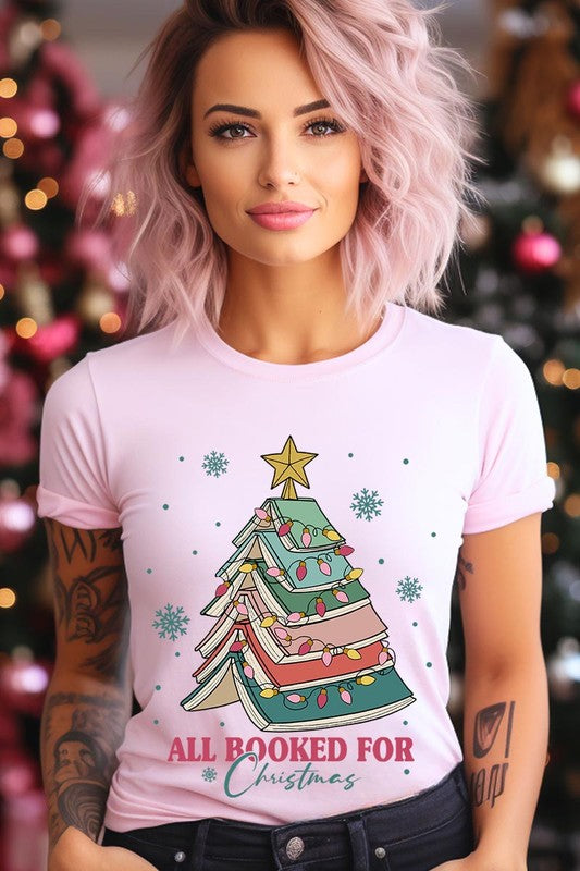 All Booked For Christmas Tee