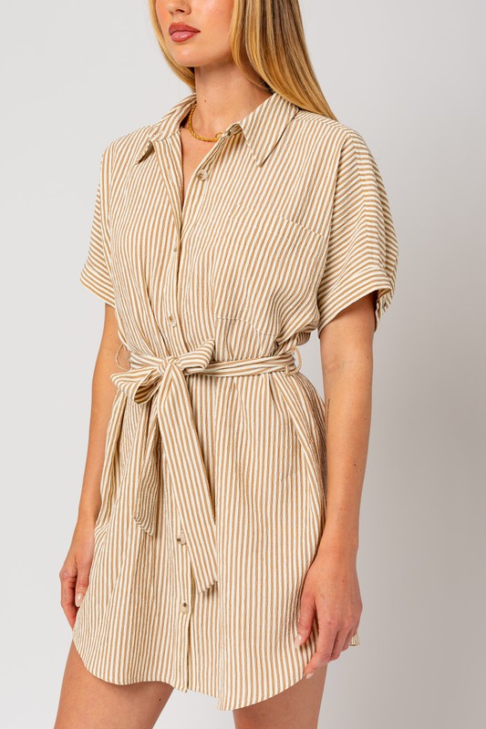 Sierra Button Down Shirt Dress