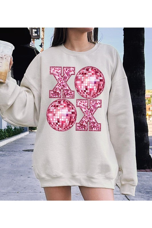 XOXO Disco Ball Sweatshirt