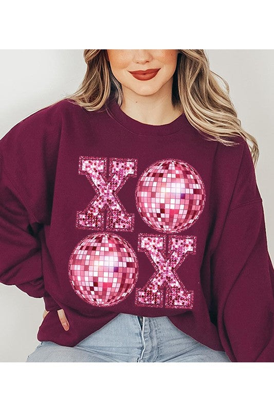 XOXO Disco Ball Sweatshirt