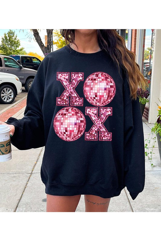 XOXO Disco Ball Sweatshirt