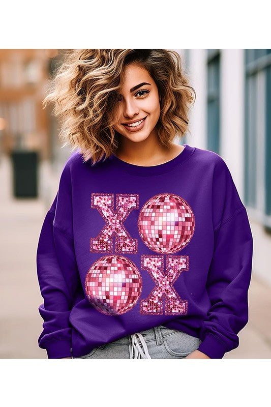 XOXO Disco Ball Sweatshirt