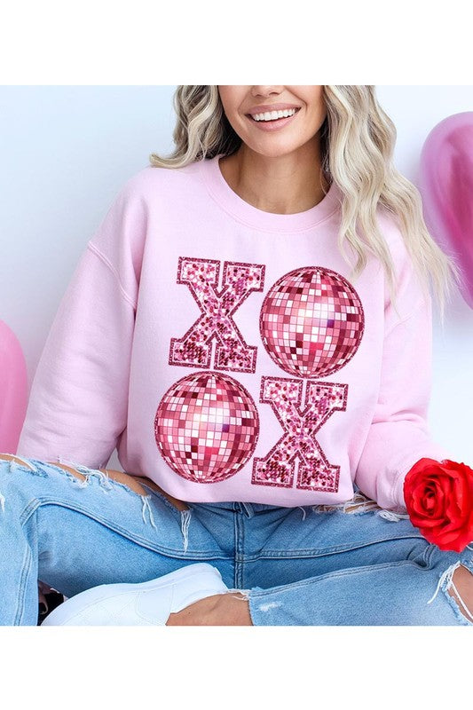 XOXO Disco Ball Sweatshirt