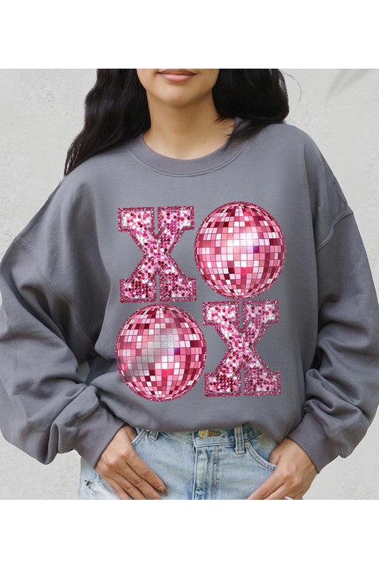 XOXO Disco Ball Sweatshirt