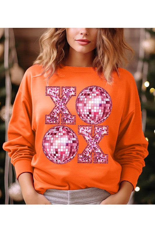 XOXO Disco Ball Sweatshirt