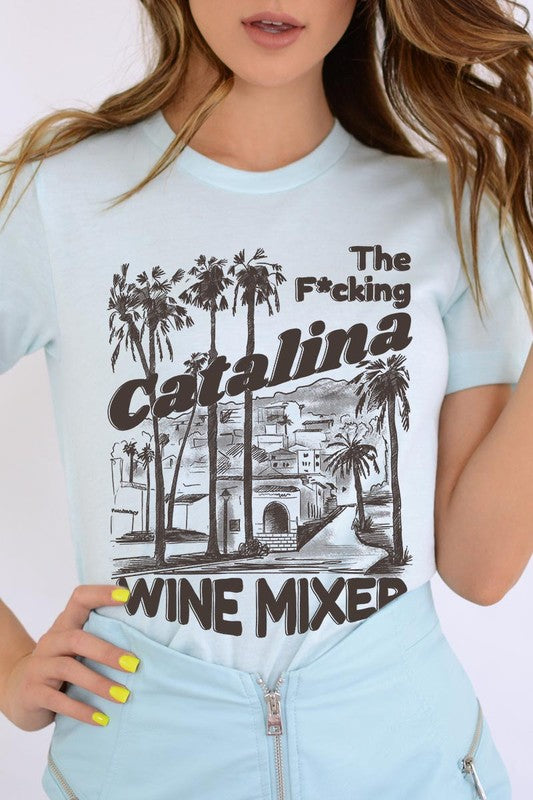 Catalina Wine Mixer Palm Tree Graphic T Shirts