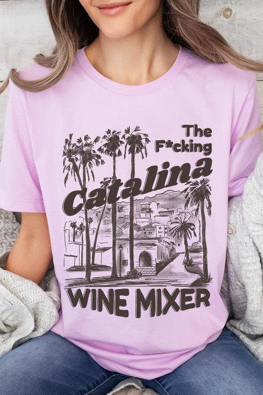 Catalina Wine Mixer Palm Tree Graphic T Shirts