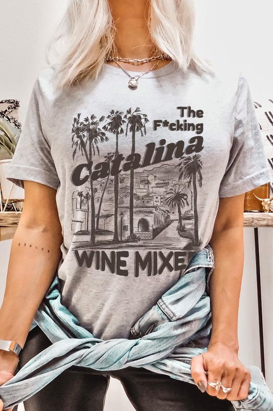 Catalina Wine Mixer Palm Tree Graphic T Shirts