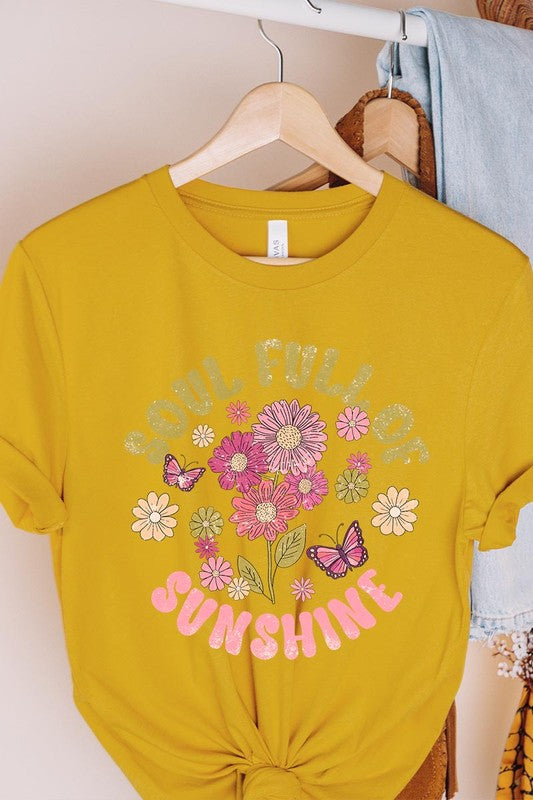 Soul Full Sunshine Floral Graphic Tee