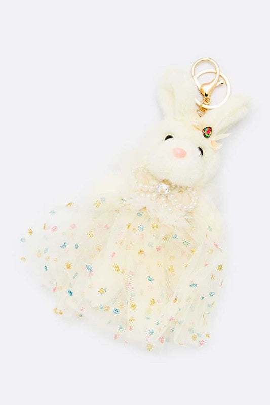 Coquette Bunny Keychains 4 pc Set