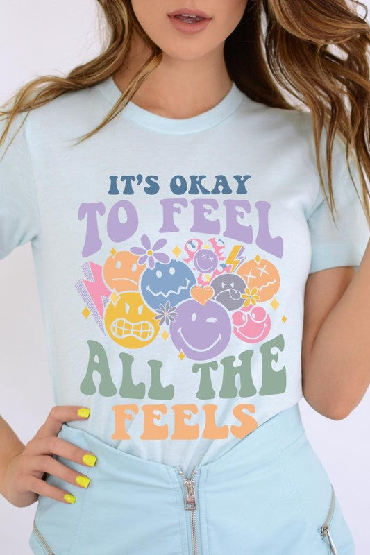Feel All the Feels Face Graphic Tee