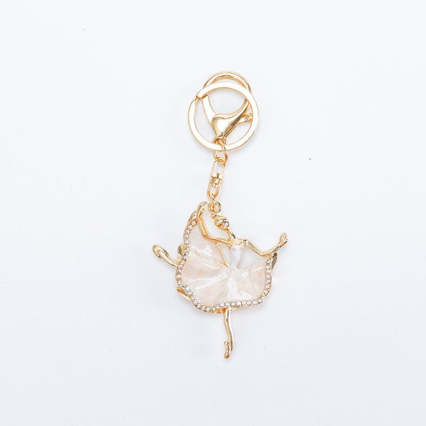 Elegant Ballerina Keychain