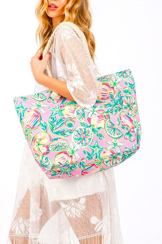 Summer Seas Large Tote Bag