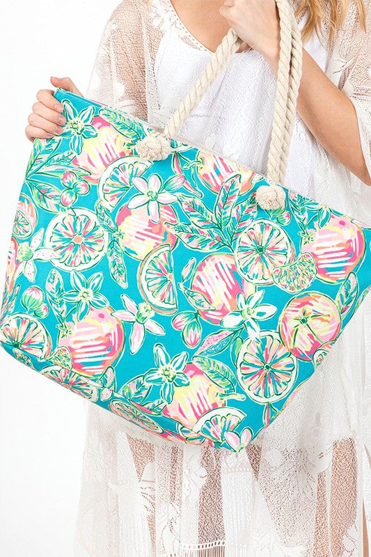 Summer Seas Large Tote Bag