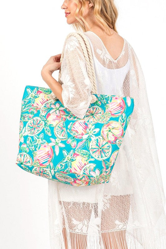 Summer Seas Large Tote Bag