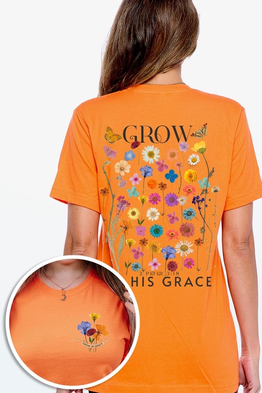 Wild Flowers Grow In Grace Graphic Tee