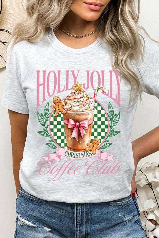 Holly Jolly Christmas Coffee Club Graphic Tee