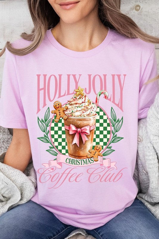 Holly Jolly Christmas Coffee Club Graphic Tee