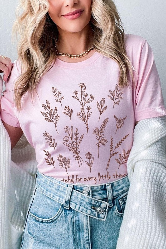 Grateful For Every Little Thing Graphic Tee