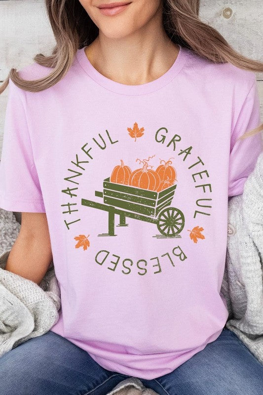 Thankful Grateful Blessed Graphic Tee