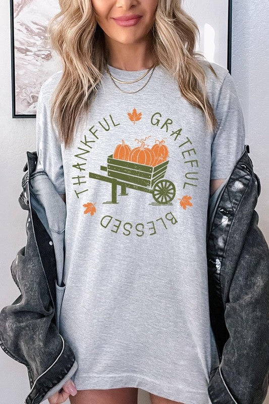 Thankful Grateful Blessed Graphic Tee