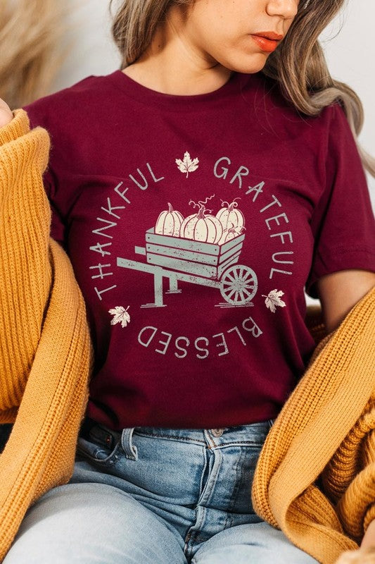 Thankful Grateful Blessed Graphic Tee