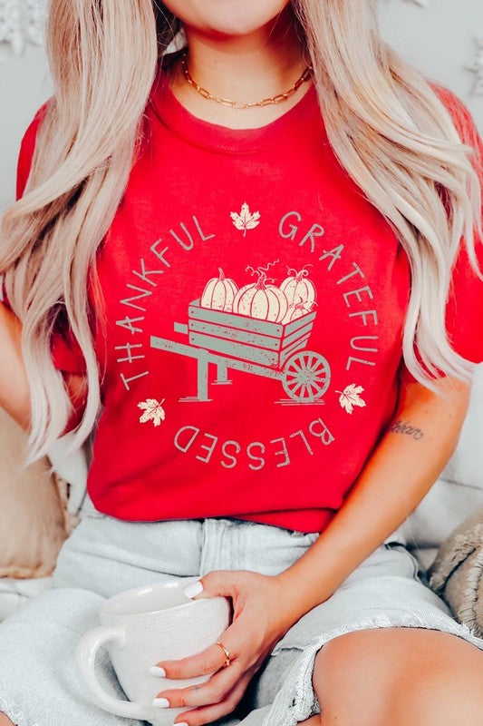 Thankful Grateful Blessed Graphic Tee