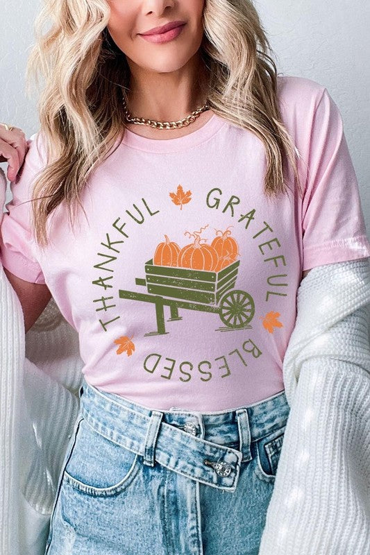 Thankful Grateful Blessed Graphic Tee