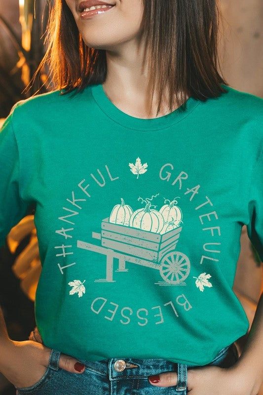 Thankful Grateful Blessed Graphic Tee