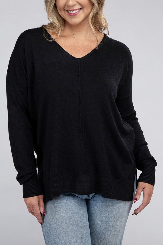 Sydney Front Seam Sweater Plus