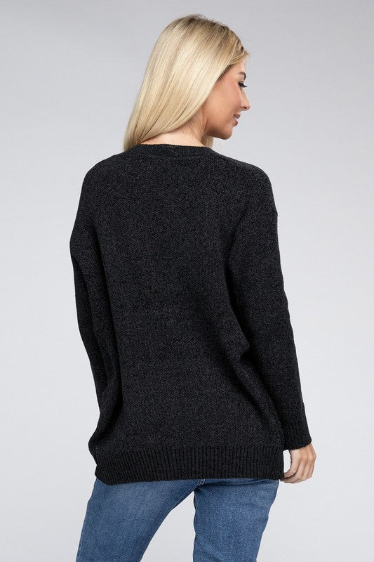 Ginny Melange Sweater Cardigan