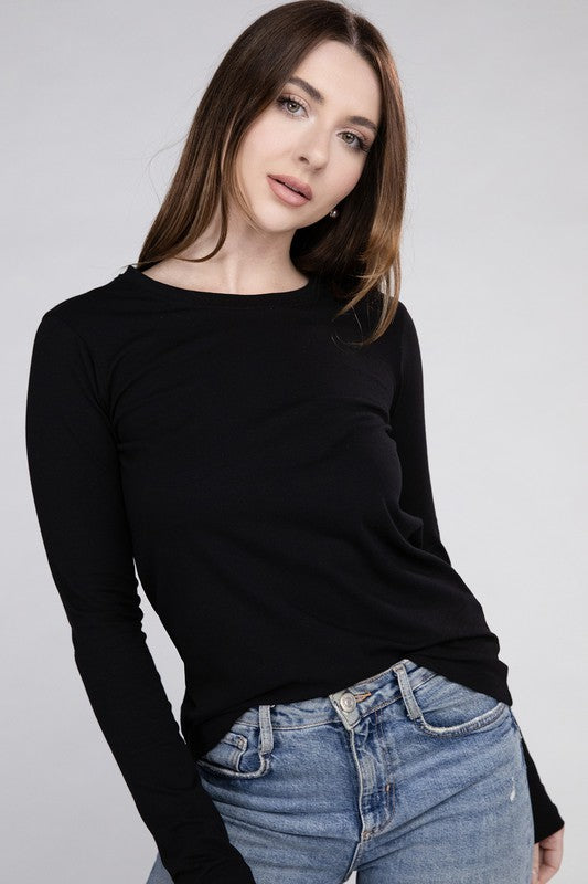 Josie Crew Neck Long Sleeve T-Shirt