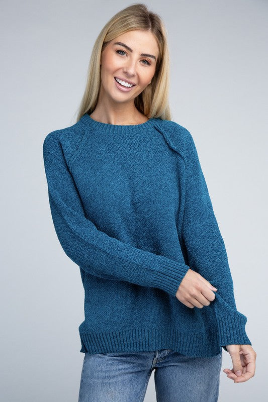 Mackenzie Raglan Chenille Sweater