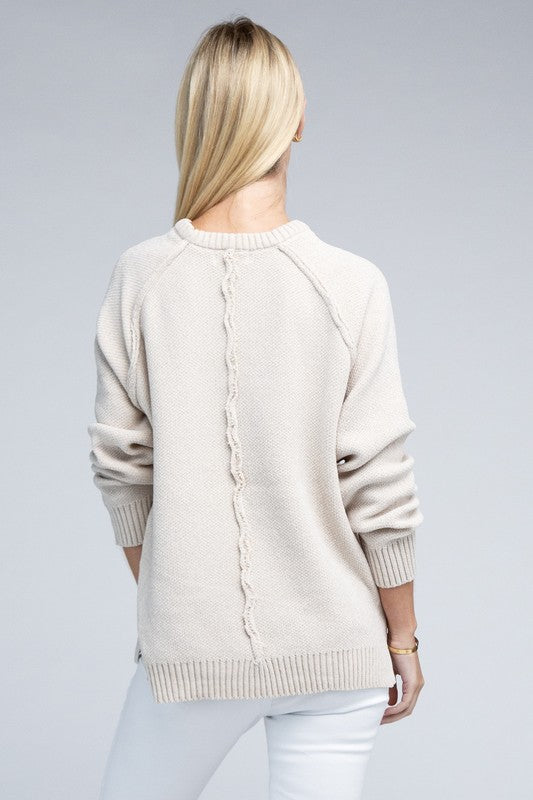 Mackenzie Raglan Chenille Sweater