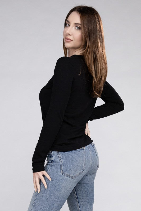 Josie Crew Neck Long Sleeve T-Shirt