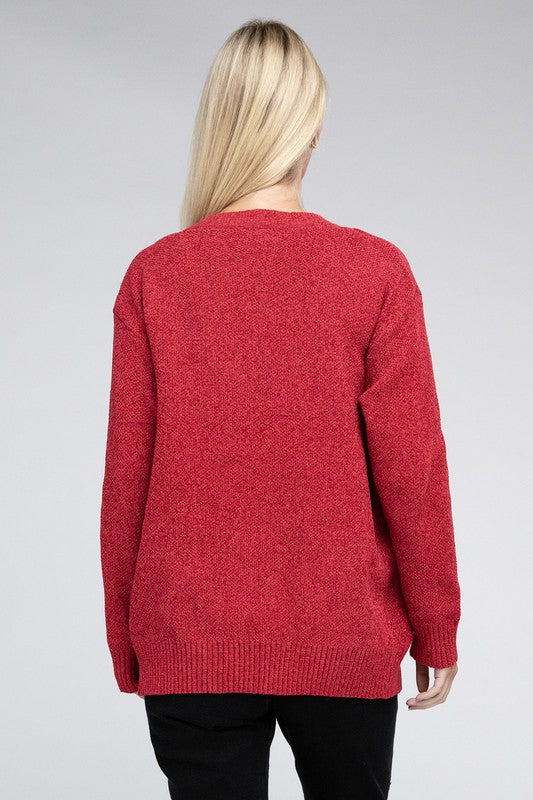 Ginny Melange Sweater Cardigan