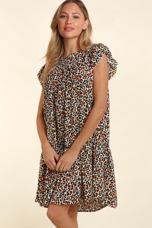 Raya Leopard Dress with Pockets Curvy