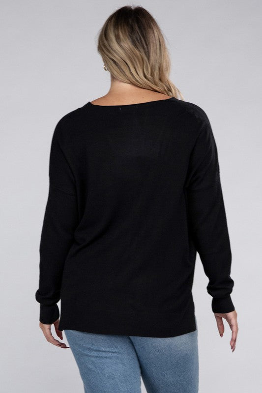 Sydney Front Seam Sweater Plus