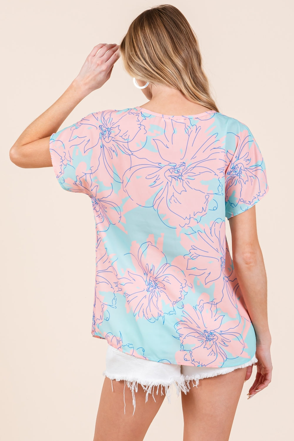 Millie Floral Short Sleeve Top