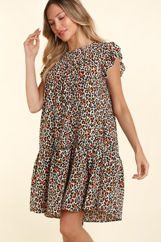 Raya Leopard Dress with Pockets Curvy