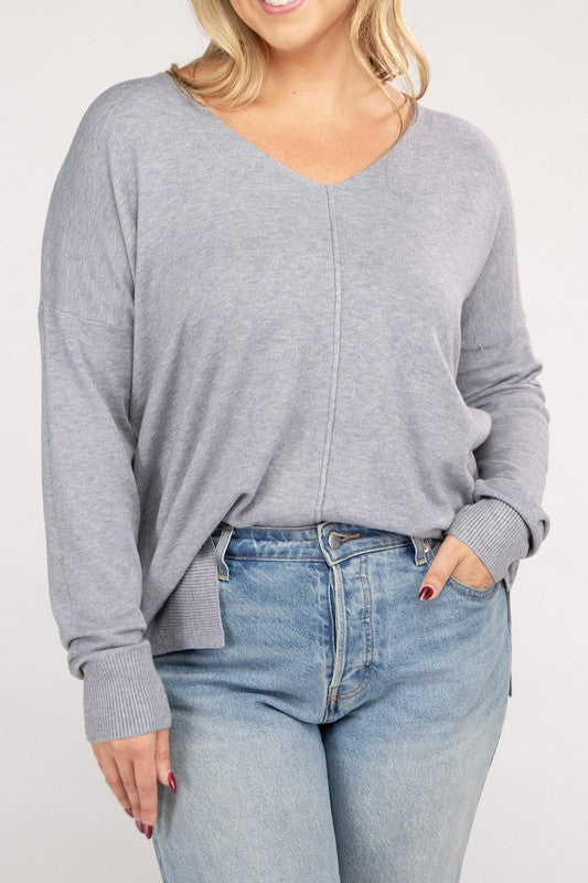 Sydney Front Seam Sweater Plus