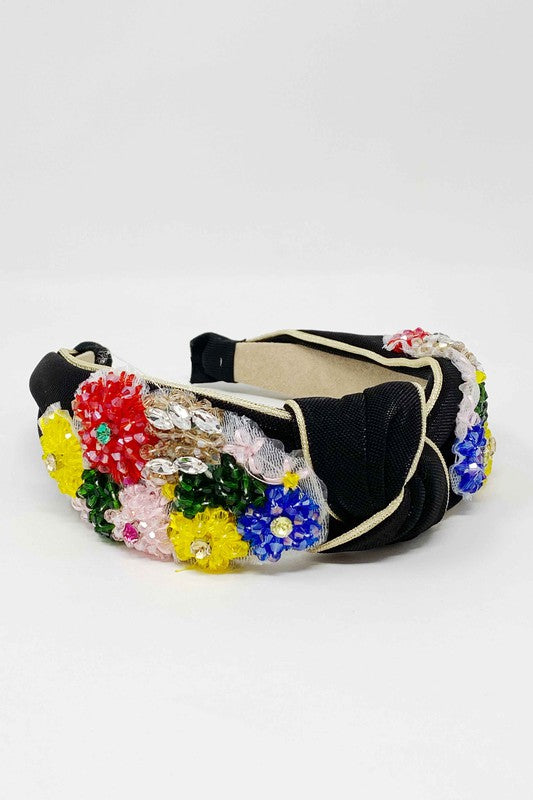 Lenore Flower Bead Headband