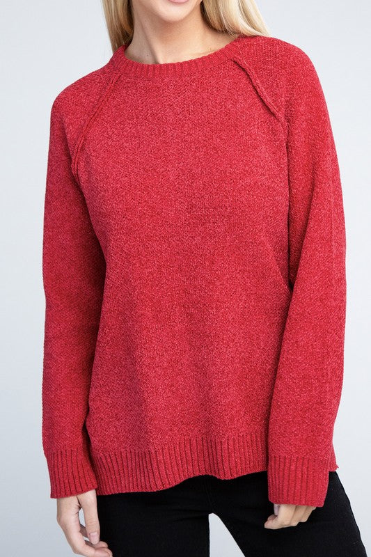 Mackenzie Raglan Chenille Sweater