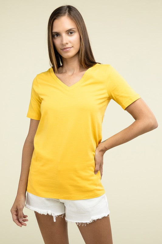 Cotton V-Neck Tee