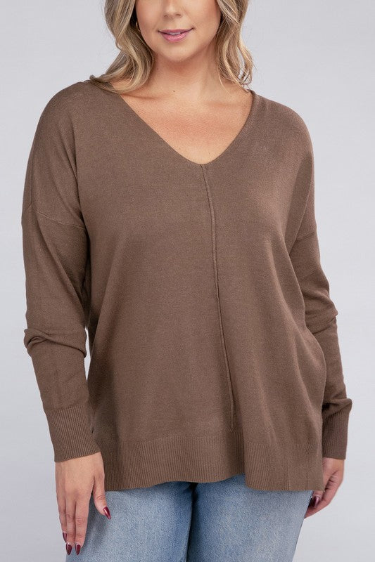 Sydney Front Seam Sweater Plus