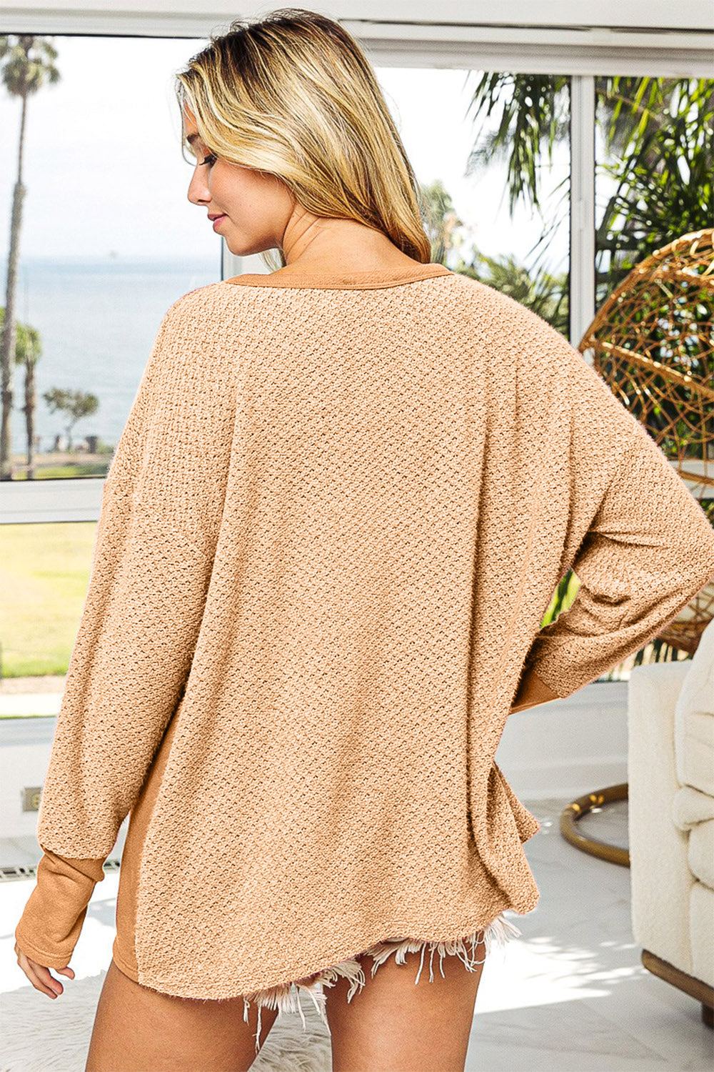 Tessa Long Sleeve Top with Kangaroo Pocket